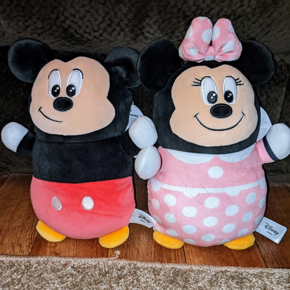 Disney Minnie Mouse and Mickey Mouse squishmallows Hugmees 10“
